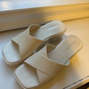 Jeffrey Campbell Platform White Sandals